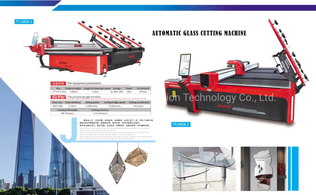 CNC Automatic Glass Cutting Machine+Hsl-Bpt3826 Glass Breaking Table