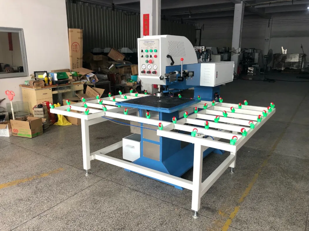 Dgdm4220 Glass Drilling Flat Edger & Variable Miter Shape Mitering Beveling Washing Notching Engraving Sandblasting Breaking Polishing Edging Machine