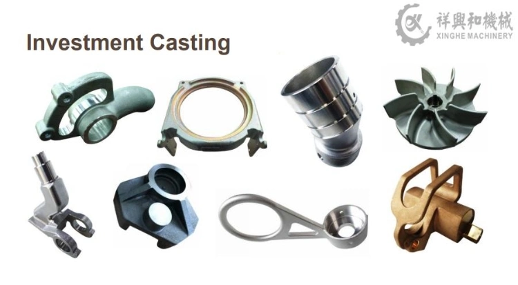 Custom Water Glass Lost Wax Investment Casting Machinery Parts Vehicle Body Parts with Sand Blasting