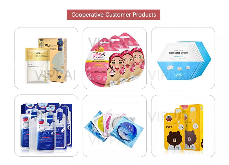 Vippai Cosmetic Face Mask Making Machine Facial Mask Sheet Folding Filling Sealing Machine