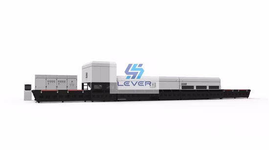 Máquina de têmpera de vidro de segunda mão de vidro Mingte de montanha, forno de máquina de têmpera usado Mingte de montanha