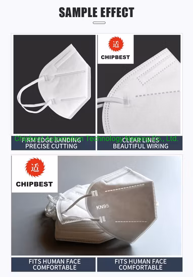 Amarre a máquina de fabricação de máscara facial médica N95 com embalagem